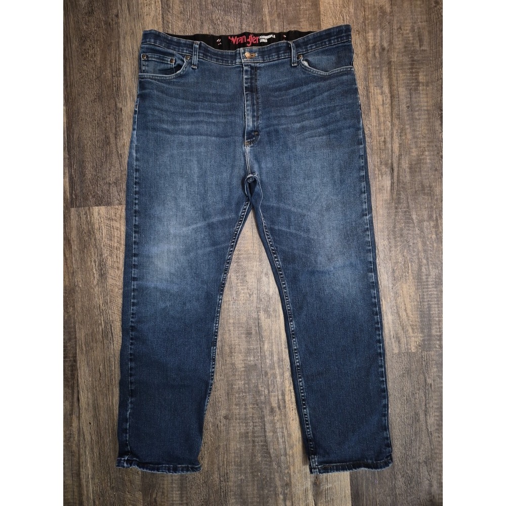 Wrangler Performance Series Men's Straight Leg Jeans Dark Wash Size 42x30